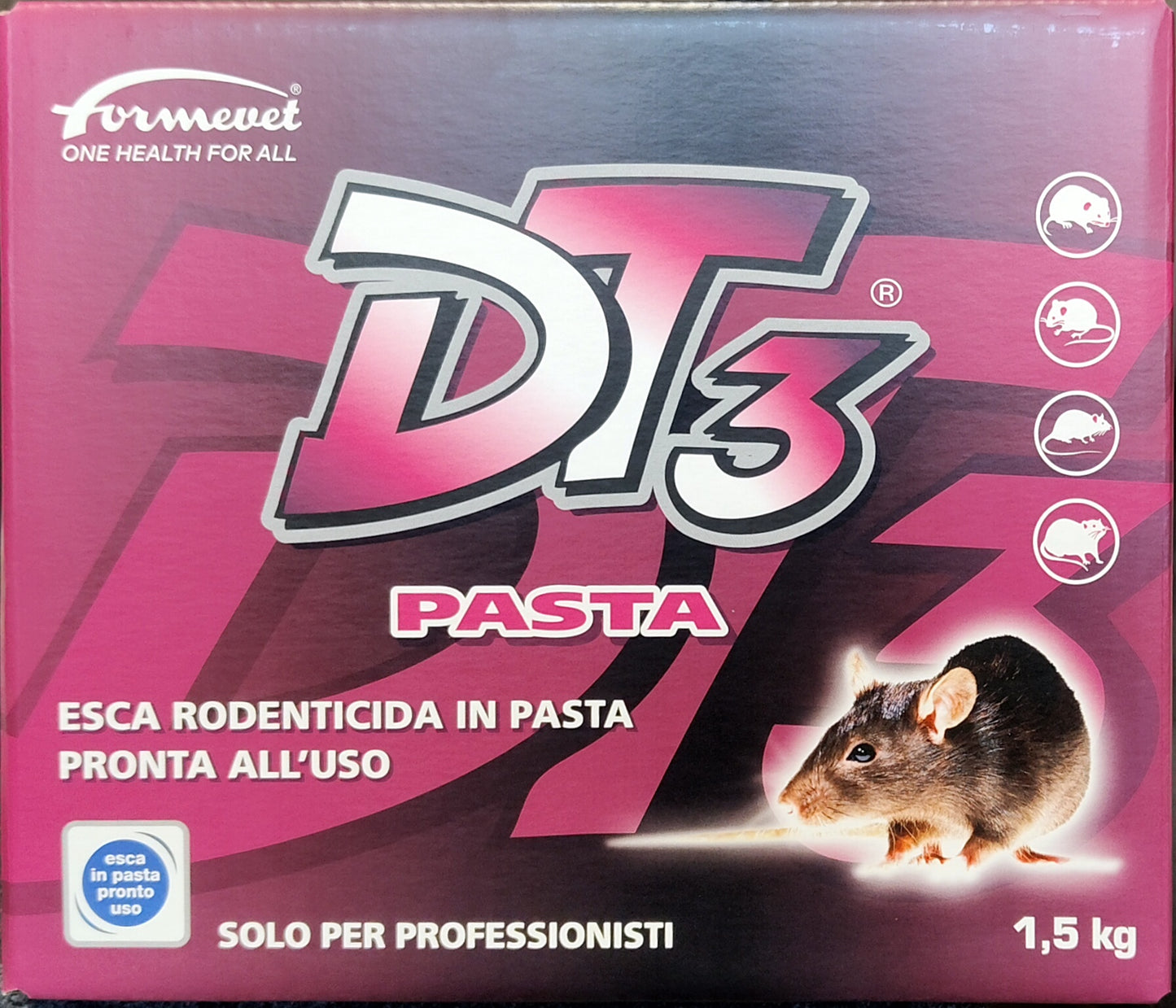 Topicida per uso professionale DT3 pasta. 1,5kg