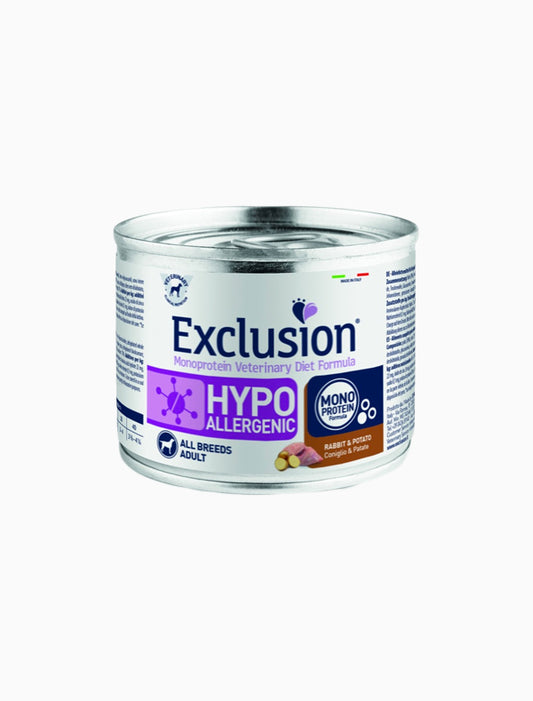 Exclusion Hypo Allergenic 200g. Taglia Grande CONIGLIO