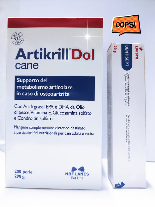 Offerta Combo "Artikrill Dol 200"+"Dentisept"