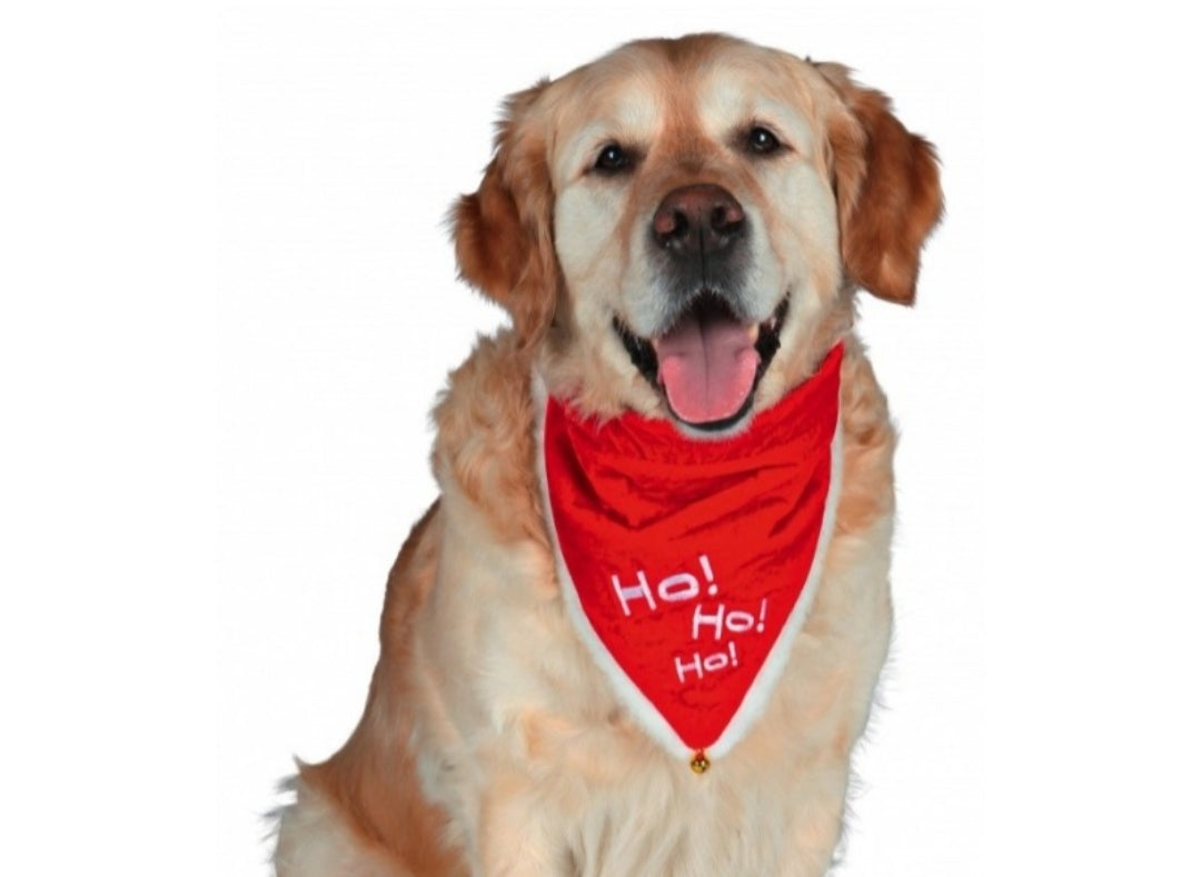 Collare Natalizio "HO! HO! HO! con campanellino Taglia M-L (TRIXIE)