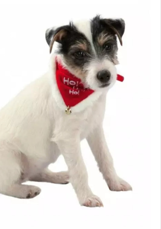 Collare Natalizio "HO! HO! HO! con campanellino (TRIXIE)