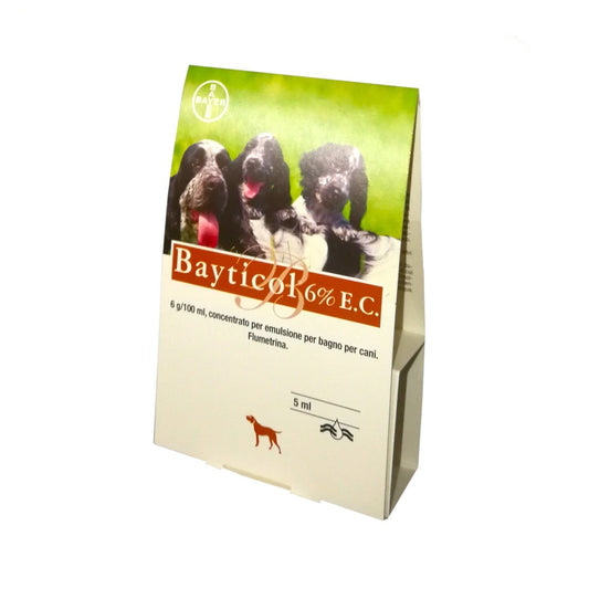 Bayticol 6% E.C. - Concentrato per Emulsione Bagno per Cani
