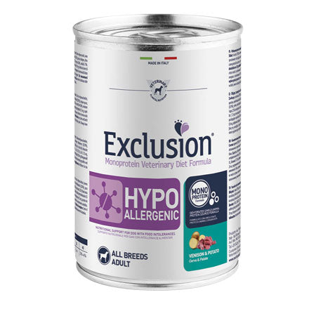 Exclusion Hypo Allergenic 400g. Taglia Grande CERVO