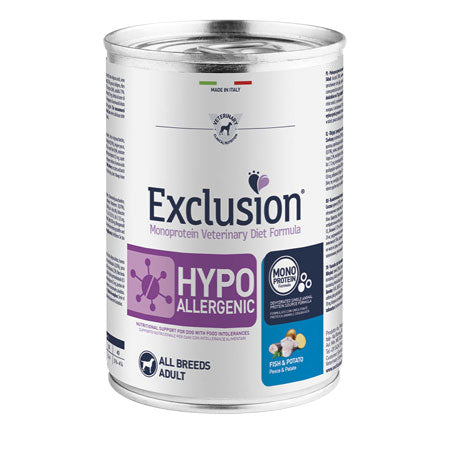 Exclusion Hypo Allergenic 400g. Taglia Grande PESCE