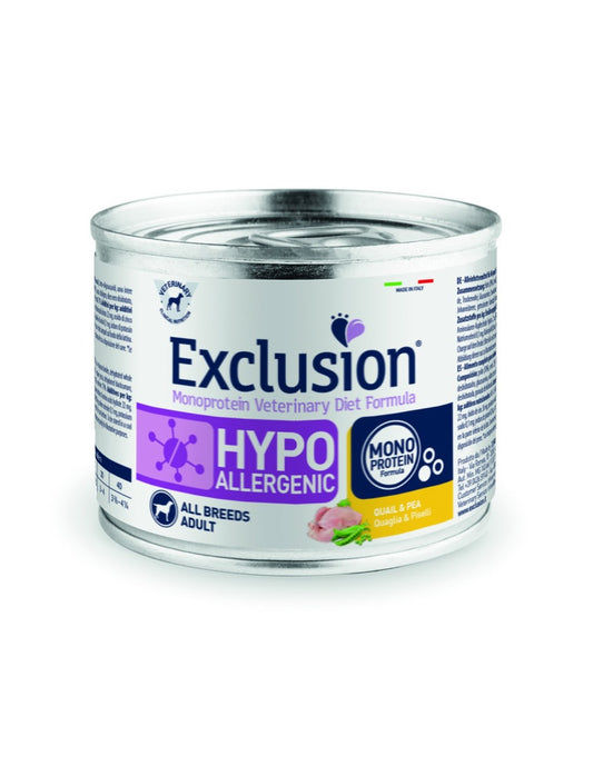 Exclusion Hypo Allergenic 200g. Taglia Grande QUAGLIA