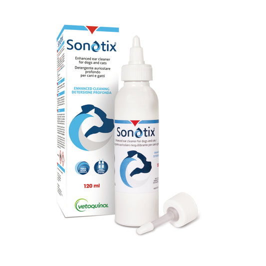 Sonotix "detergente auricolare profondo per cani e gatti"