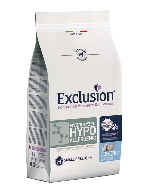 Exclusion Hydrolyzed Hypo allergenic 2kg Taglia Piccola