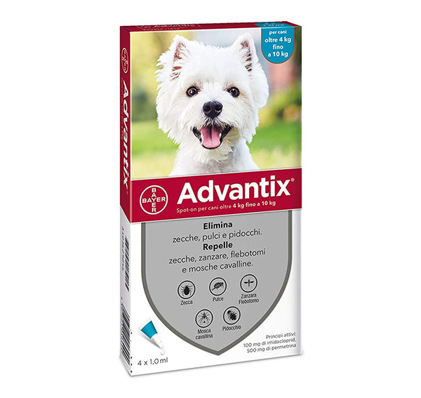 Advantix Spot On - Pipette Antiparassitarie per Cane