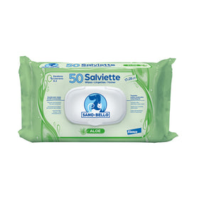 Elanco Salviette detergenti all'aloe 50 pezzi