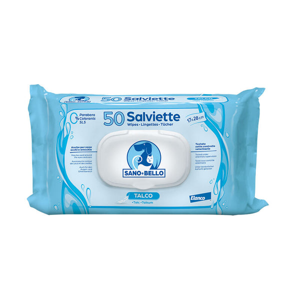 Elanco Salviette  detergenti al talco 50 pezzi